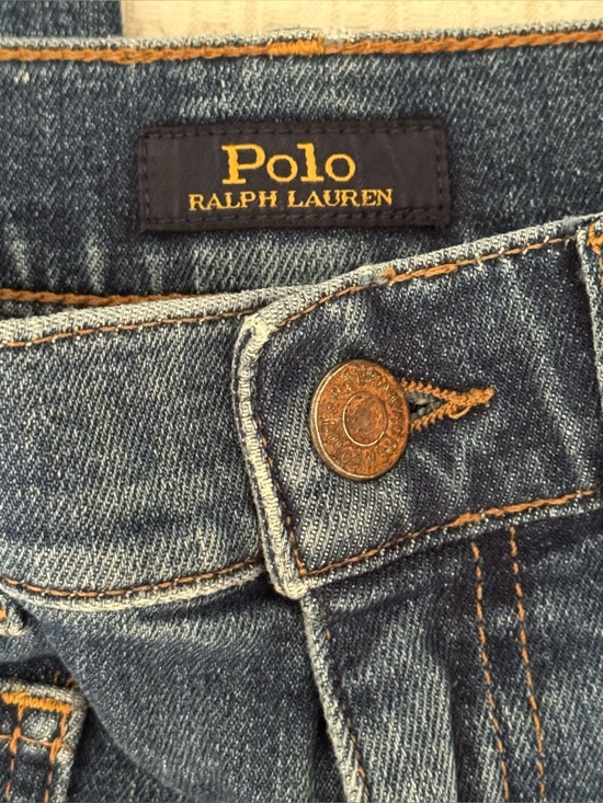 Polo Ralph Lauren Denim - Polo Ralph Lauren Patch Pocket Raw Hem Jeans / Medium Wash / Size 28R
